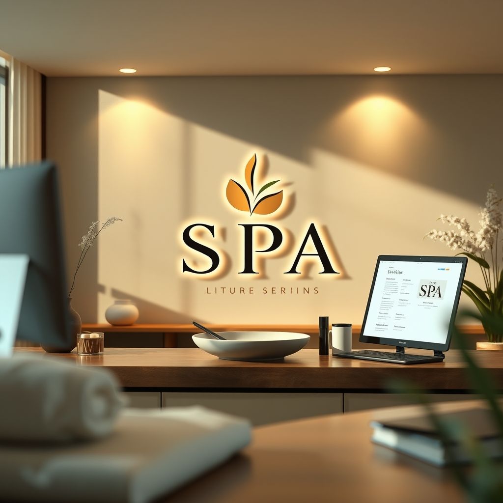 การใช้ซอฟต์แวร์ออกแบบโลโก้สปา